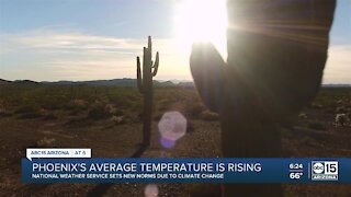 Phoenix's average temperature is rising