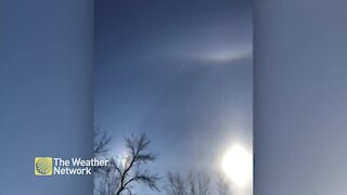 Cold, clear skies bring out the optical phenomena