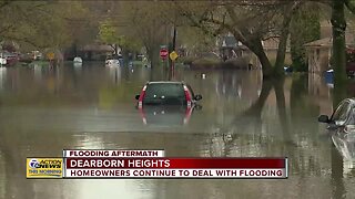 Flooding aftermath in Dearborn Heights