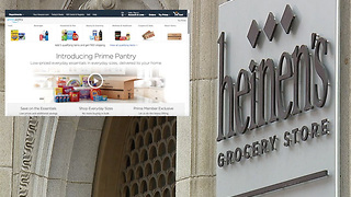 Is the concept of grocery shopping changing due to online ordering and delivery options?