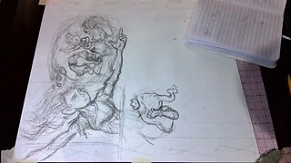 Time lapse: Penciling Page 118 in 10 minutes