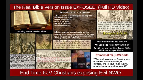 The Real Bible Version Issue EXPOSED! (Full HD Video)