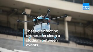 Stadium-Disinfecting Drones