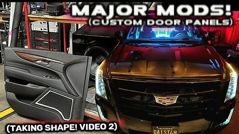 Modding my Cadillac Escalade door panels to fit more speakers - they're taking shape! Video 2
