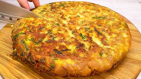 When you have 3 potatoes and 3 eggs, prepare this delicious dish. Inexpensive and simple meo g