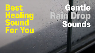 🎧 GENTLE RAIN DROP SOUNDS ✰ Relax, Calm, Cozy, Sleep, Study, Meditation, Stress Relief