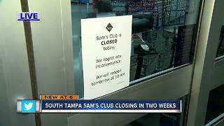 South Tampa Sam's Club to close as company announces nationwide closures