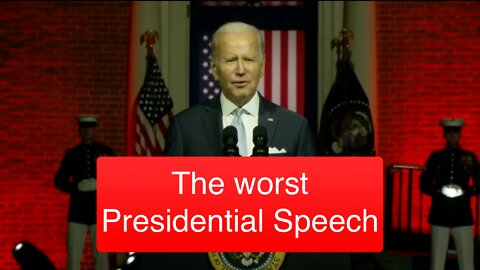 The worst presidential speech from Joe Biden