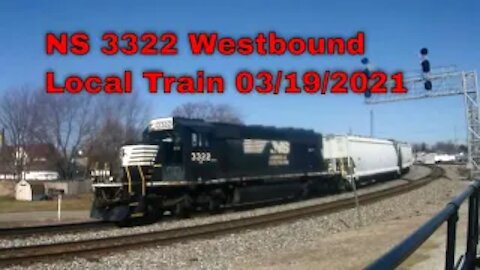 NS 3322 Westbound Local Train 03/19/2021