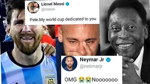 FOOTBALL WORLD SHOCKING REACTIONS TO PELE DIES AT 82 (messi Mbappe, Ronaldo, Neymar, and more)