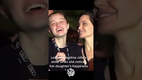 Angelina Jolie smile when she notices her Daughter Happines #short