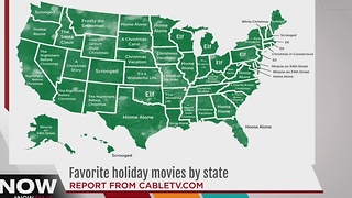 Favorite holiday movies by state