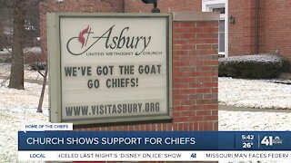 Church shows support for Chiefs