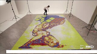 Worlds largest Rubik's cube mosaic