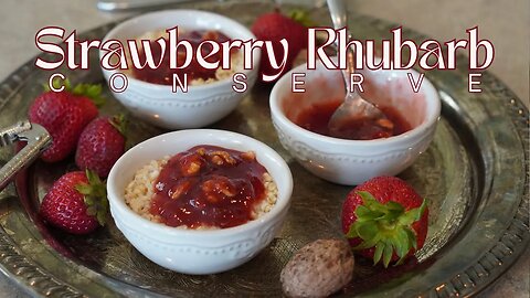 Canning Irresistible Strawberry Rhubarb Conserve