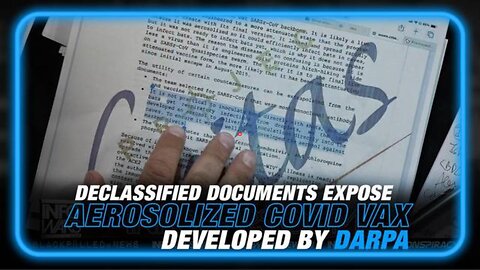TOM RENZ DROPS MAJOR BOMBSHELL: DARPA CREATED AEROSOLIZED COVID VACCINE BEFORE RELEASE OF COVID!