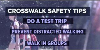 Crosswalk safety on first day of school