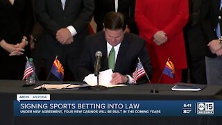 Gov. Ducey signs bill legalizing sports betting in Arizona