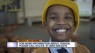Grant Me Hope: Joshua is hoping to find parents who like dogs and Legos