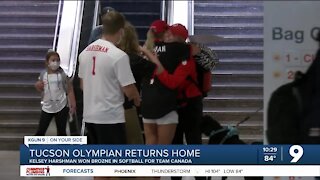 Local Olympian returns home