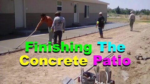 No. 706 – Finishing The New Concrete Patio