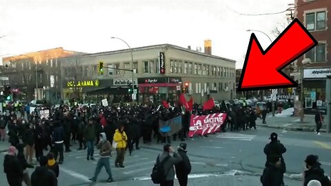 INSANE Protest In Montreal Gets Interrupted By Trudeau's Storm Troopers