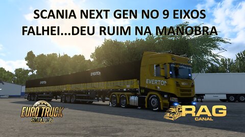 Scania NTG no 9 Eixos: Deu Ruim na Manobra