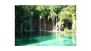 Relaxing 3 Hour Video - Ocean Beach Waterfall