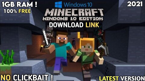 How to Get Minecraft Windows 10 Edition For Free New Method 2021