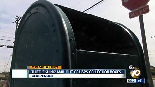 Local thief 'fishing' for mail in USPS collection boxes