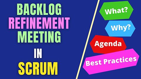 Backlog Refinement meeting |Backlog Grooming (WHAT IS BACKLOG REFINEMENT IN SCRUM?)