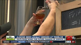 Almond beer locally brewed at Temblor