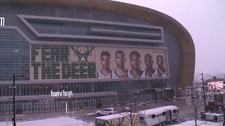 Milwaukee Bucks fans celebrate huge game 1 victory