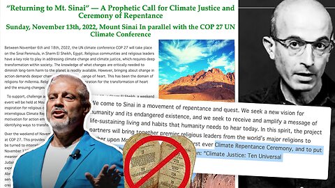 Dr. Rashid Buttar | Yuval Noah Harari | The Connection Between Climate Change & One World Religion | Returning to Mt. Sinai to Introduce Ten Universal Commandments | "A World with Completely Different Laws," & "Rebuild the Temple.&a