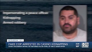 Fake cop arrested in casino kidnapping