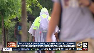 Armed robbery suspects caught near JHU campus