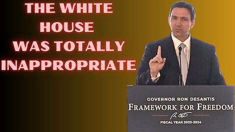 DeSantis Slams White House Over Nudity and Pride Flag Totally Inappropriate At Out Of Control Party