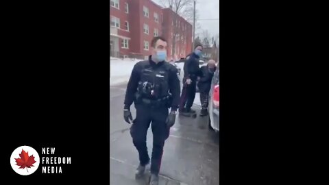 Ottawa Police Brutally Arrest Elderly Man For Honking #freedomconvoy