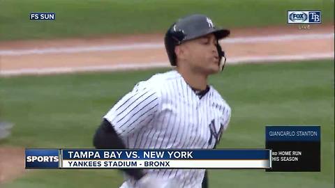 Giancarlo Stanton homer turns boos to cheers as New York Yankees beat Tampa Bay Rays 7-2