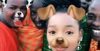 Masai deliram com filtros do Snapchat