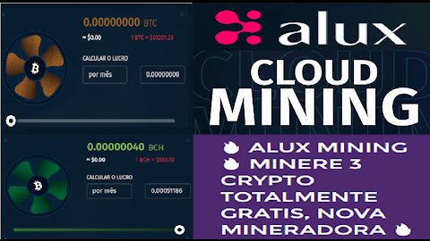 [ Alux Mineradora Nova ] Ganhe HaschPower ETHASH, SHA-256, SCRYPT Grátis | 7 dias OnLine | RENDA