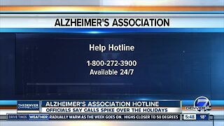Calls to Alzheimer's Assoc. hotline spike during holidays