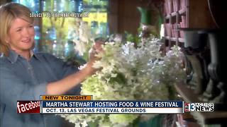 Martha Stewart announces plan for food and wine festival in Las Vegas