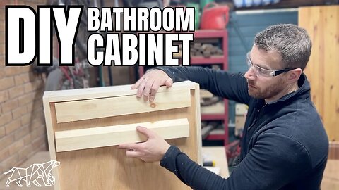 How to Build a Wall Hanging Bathroom Cabinet with Mirror