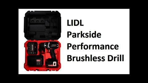 Lidl Parkside Performance brush-less 20v drill screwdriver unboxing, review and comparison to dewalt