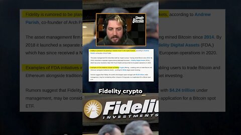 Fidelity Crypto to enable people to place Bitcoin in 401(k)s #bitcoin #crypto #shorts