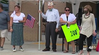 WWII veteran celebrates centennial birthday with parade