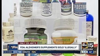 FDA: Alzheimer's supplements sold 'illegally'
