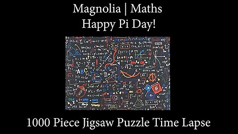 1000-Piece Jigsaw Puzzle Time Lapse | Magnolia | Maths by 9George