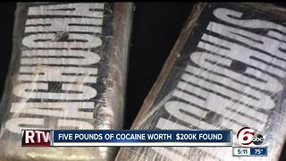 Five pounds of cocaine found during traffic stop